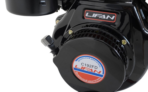 Двигатель Lifan Diesel 192FD, шлицевой вал D25мм, катушка 6 Ампер
